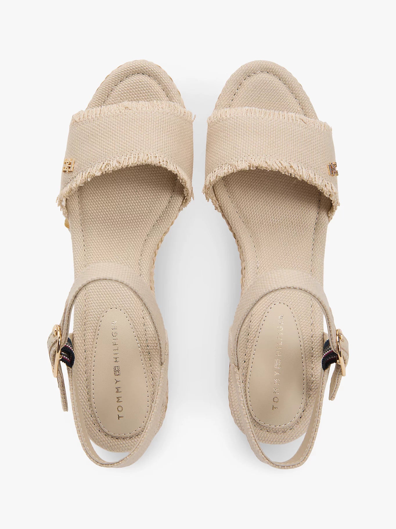 Tommy Hilfiger-  mid woven wedge espad fringe