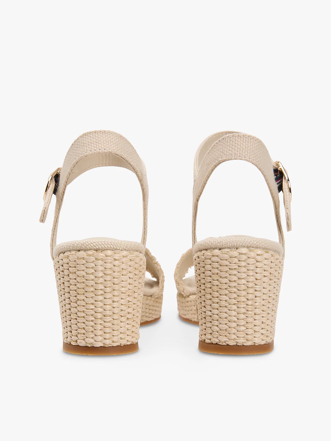 Tommy Hilfiger-  mid woven wedge espad fringe