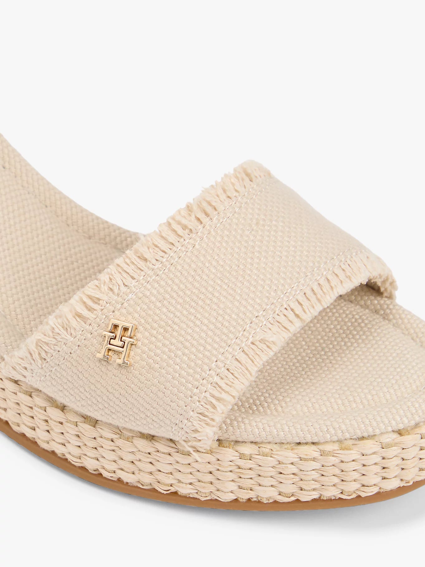 Tommy Hilfiger-  mid woven wedge espad fringe