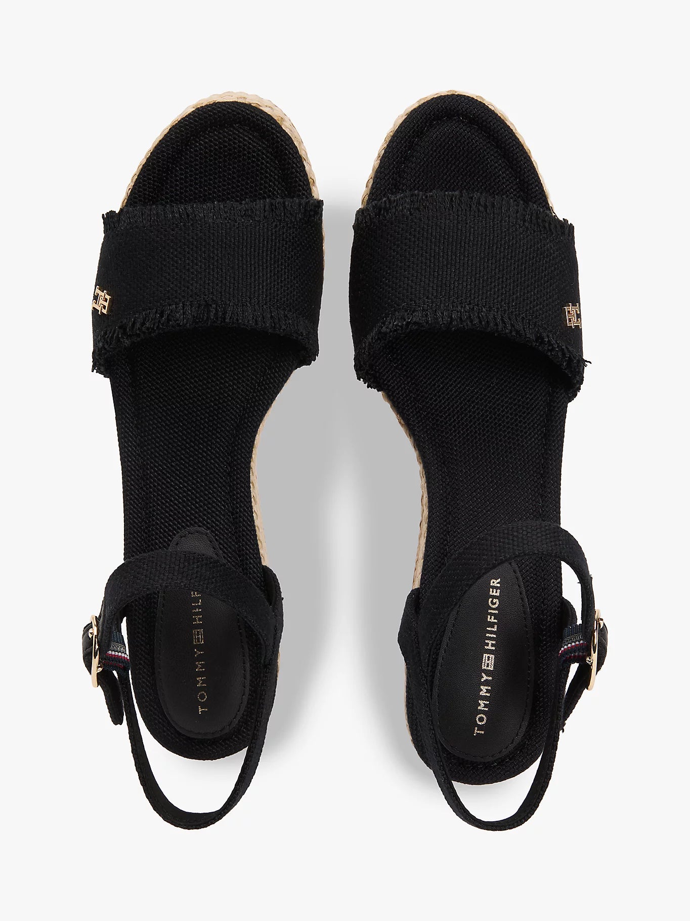 Tommy Hilfiger-  mid woven wedge espad fringe