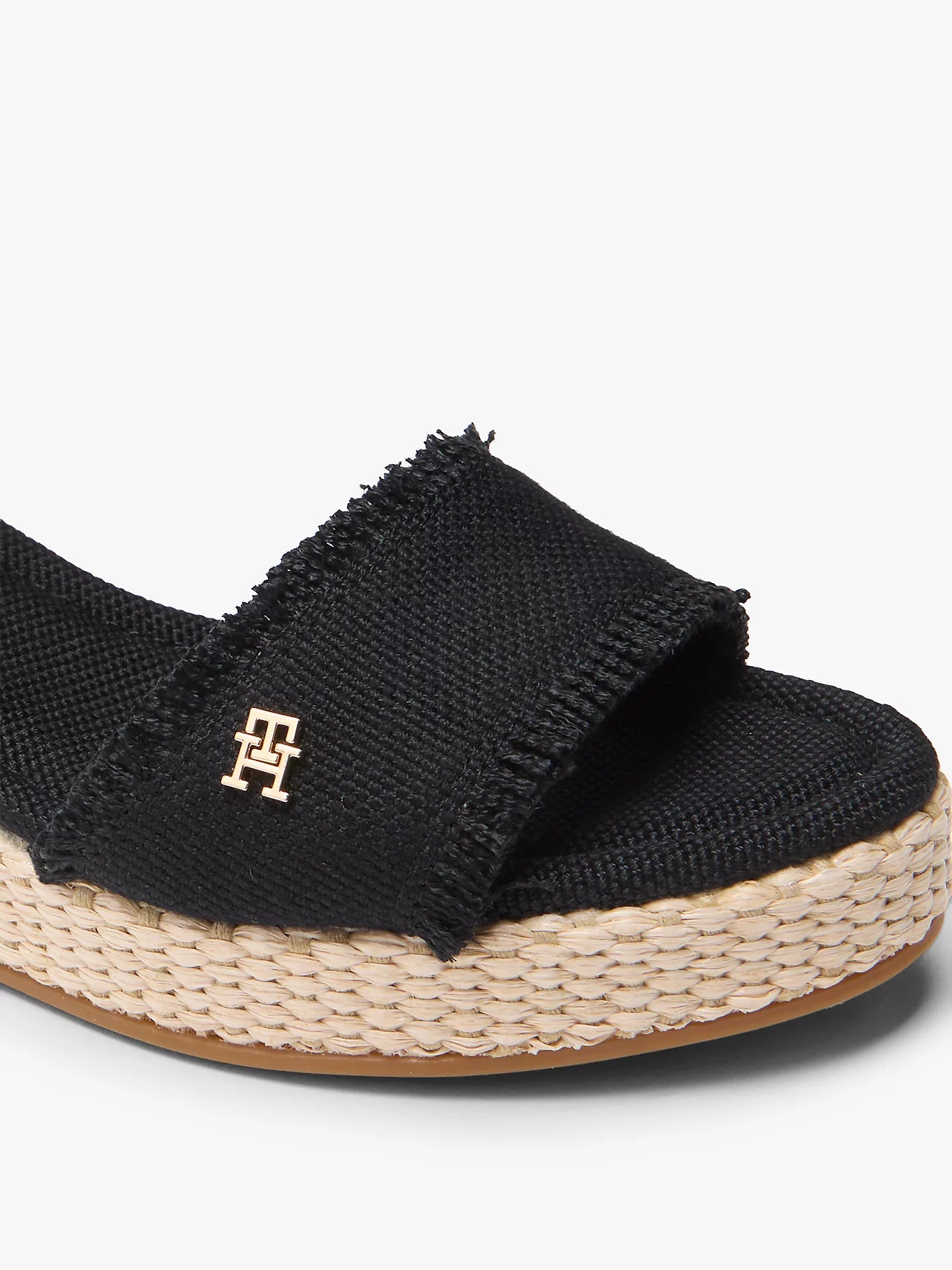 Tommy Hilfiger-  mid woven wedge espad fringe