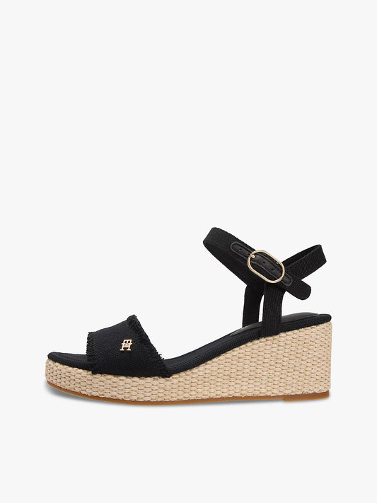 Tommy Hilfiger-  mid woven wedge espad fringe