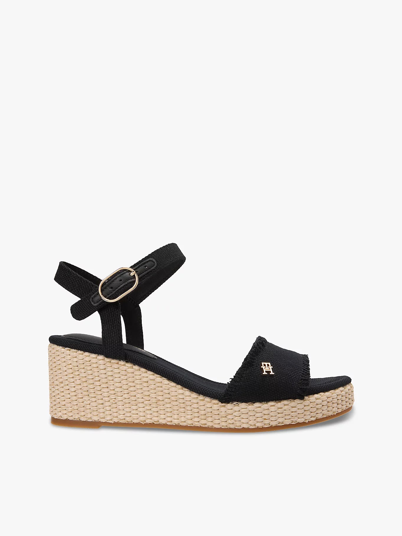 Tommy Hilfiger-  mid woven wedge espad fringe