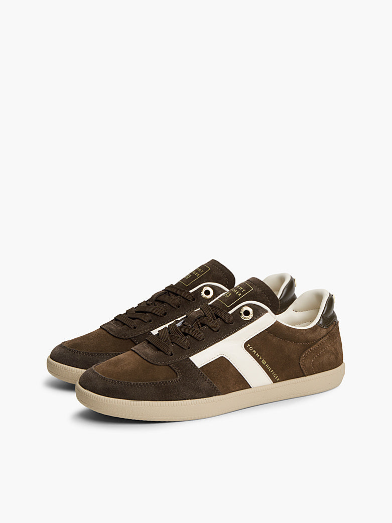 Tommy Hilfiger - Sneakers TH Tribeca in pelle scamosciata con mix di texture