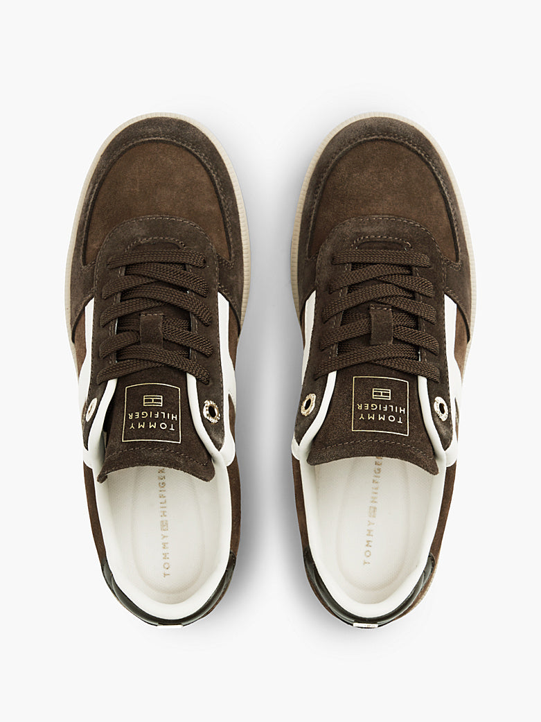 Tommy Hilfiger - Sneakers TH Tribeca in pelle scamosciata con mix di texture
