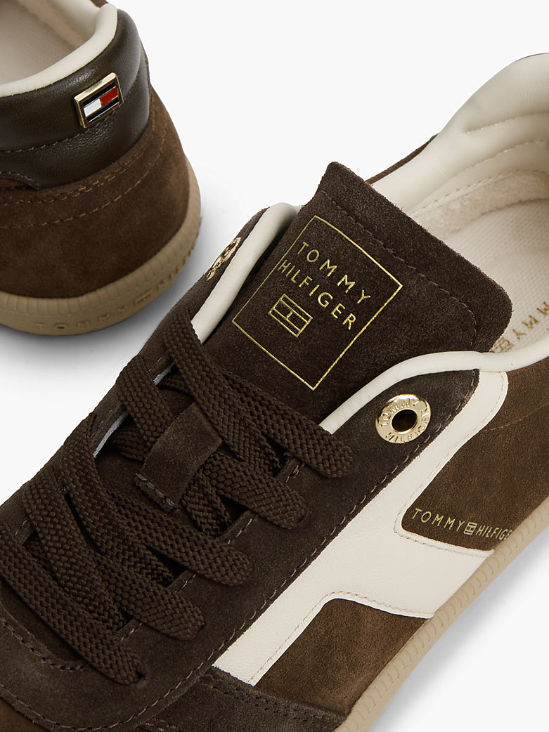 Tommy Hilfiger - Sneakers TH Tribeca in pelle scamosciata con mix di texture