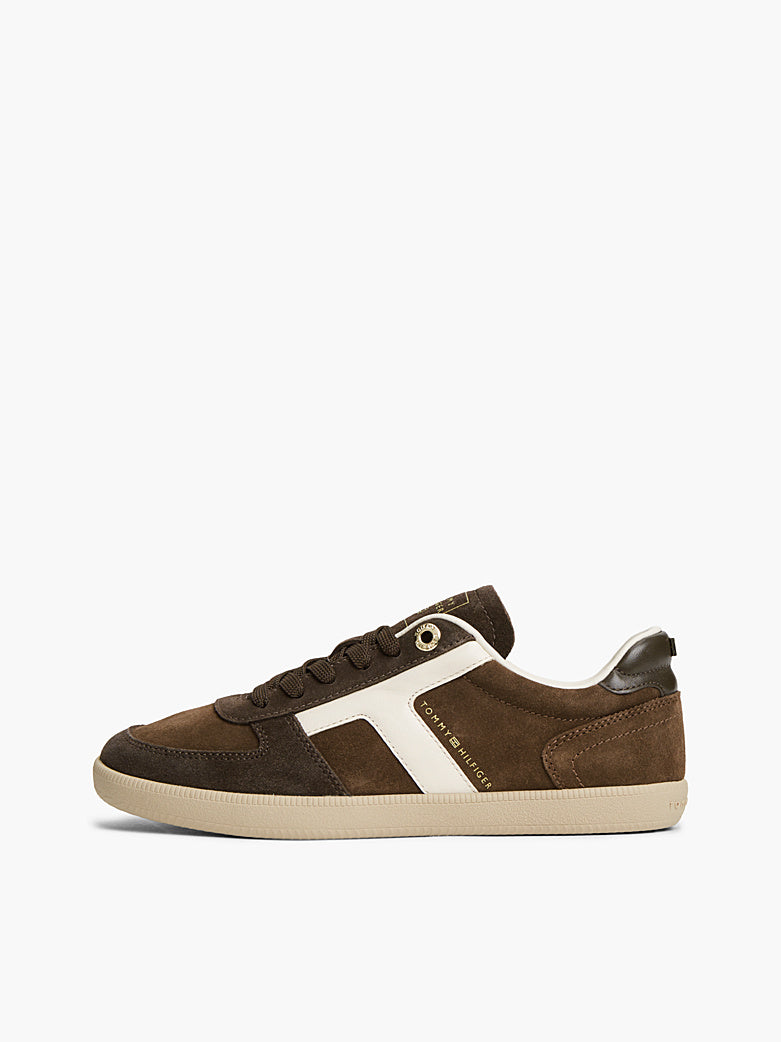Tommy Hilfiger - Sneakers TH Tribeca in pelle scamosciata con mix di texture