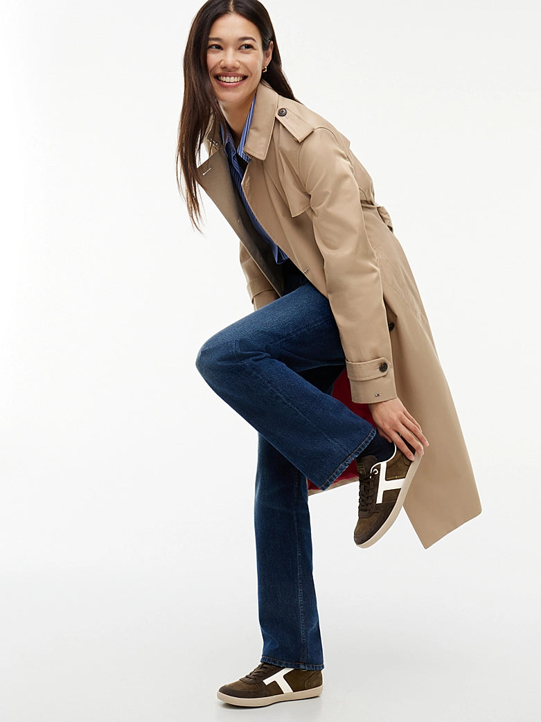 Tommy Hilfiger - Sneakers TH Tribeca in pelle scamosciata con mix di texture