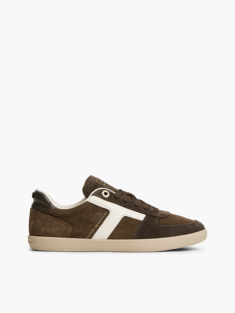 Tommy Hilfiger - Sneakers TH Tribeca in pelle scamosciata con mix di texture