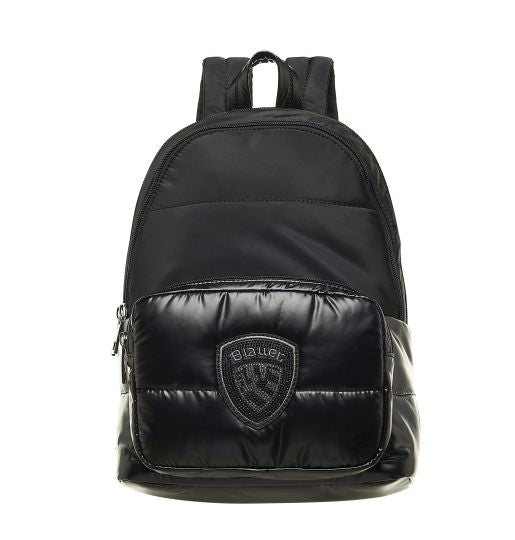 Blauer - Padded Polyester nylon backpack metal