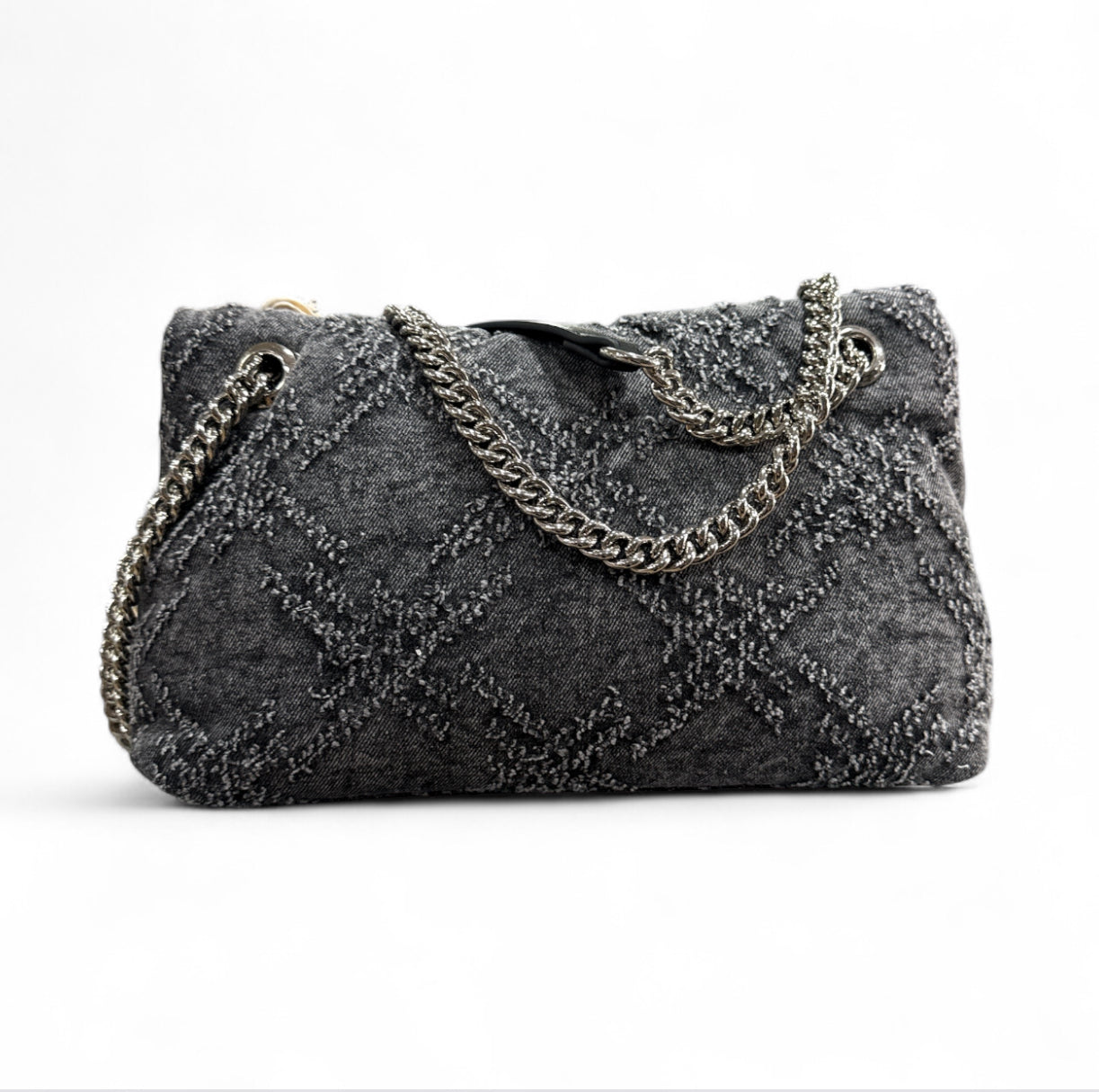 Gaëlle - regular shoulder strap denim sfrangiato