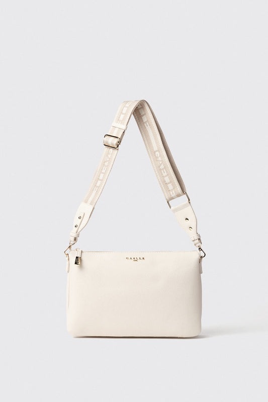 GAËLLE - REG SHOULDER STRAP CON LOGO IN METALLO E TRACOLLA JACQUARD