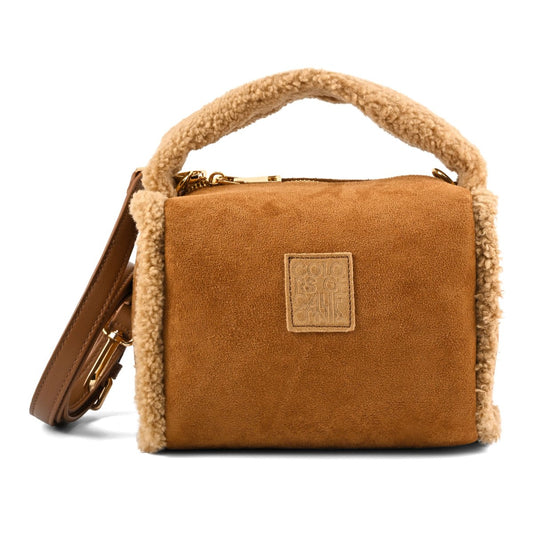 Colors of California - Barb Mini borsa con bordi in pelliccia