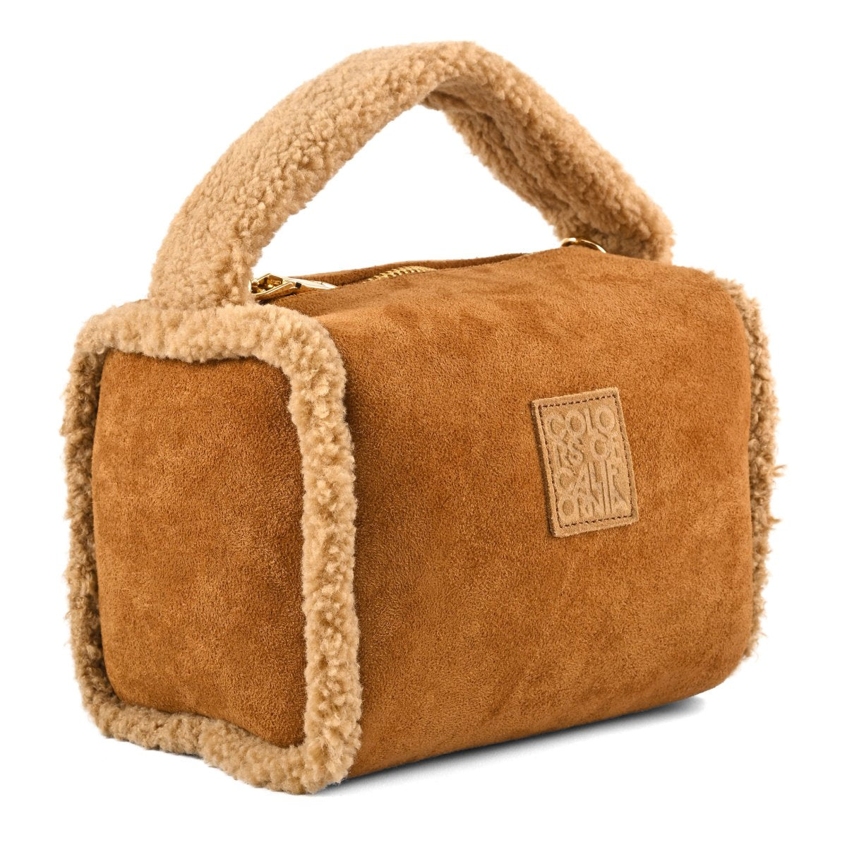 Colors of California - Barb Mini borsa con bordi in pelliccia