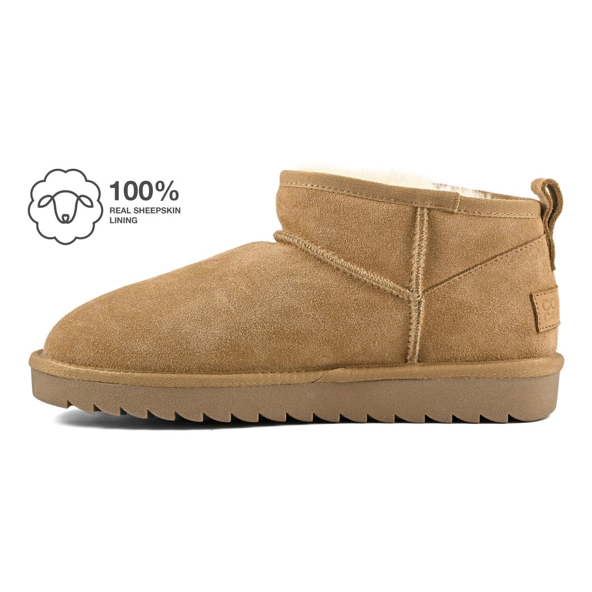 Colors of California - Miwo Sheepskin Stivale basso in pelle con fodera montone