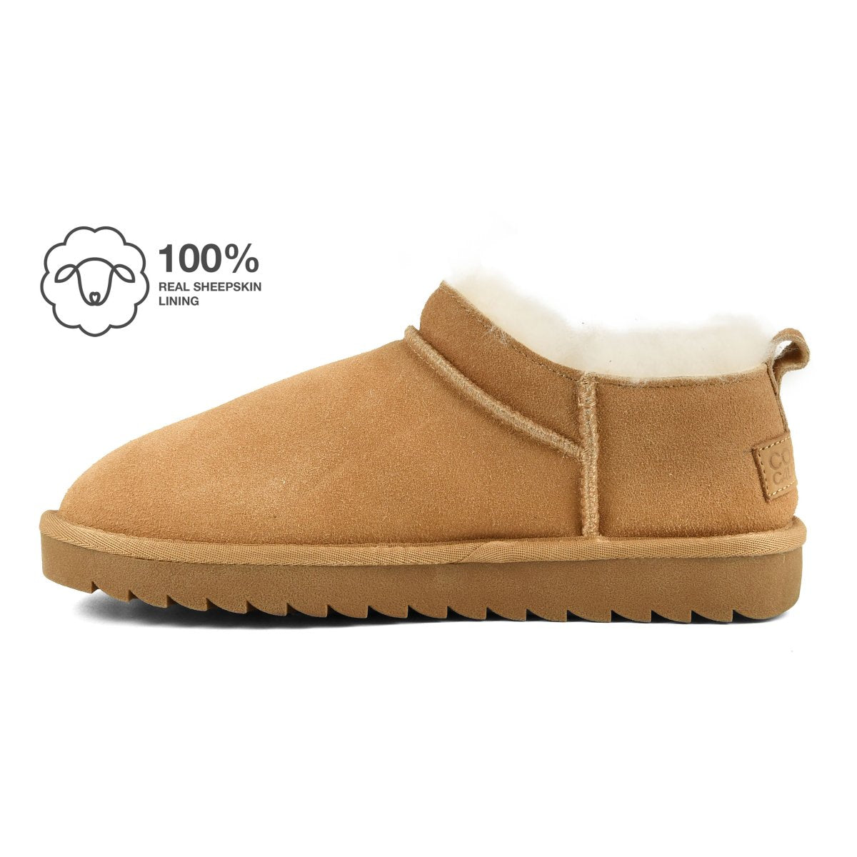 Colors of California - Miwo Sheepskin Stivale mini in pelle con fodera montone