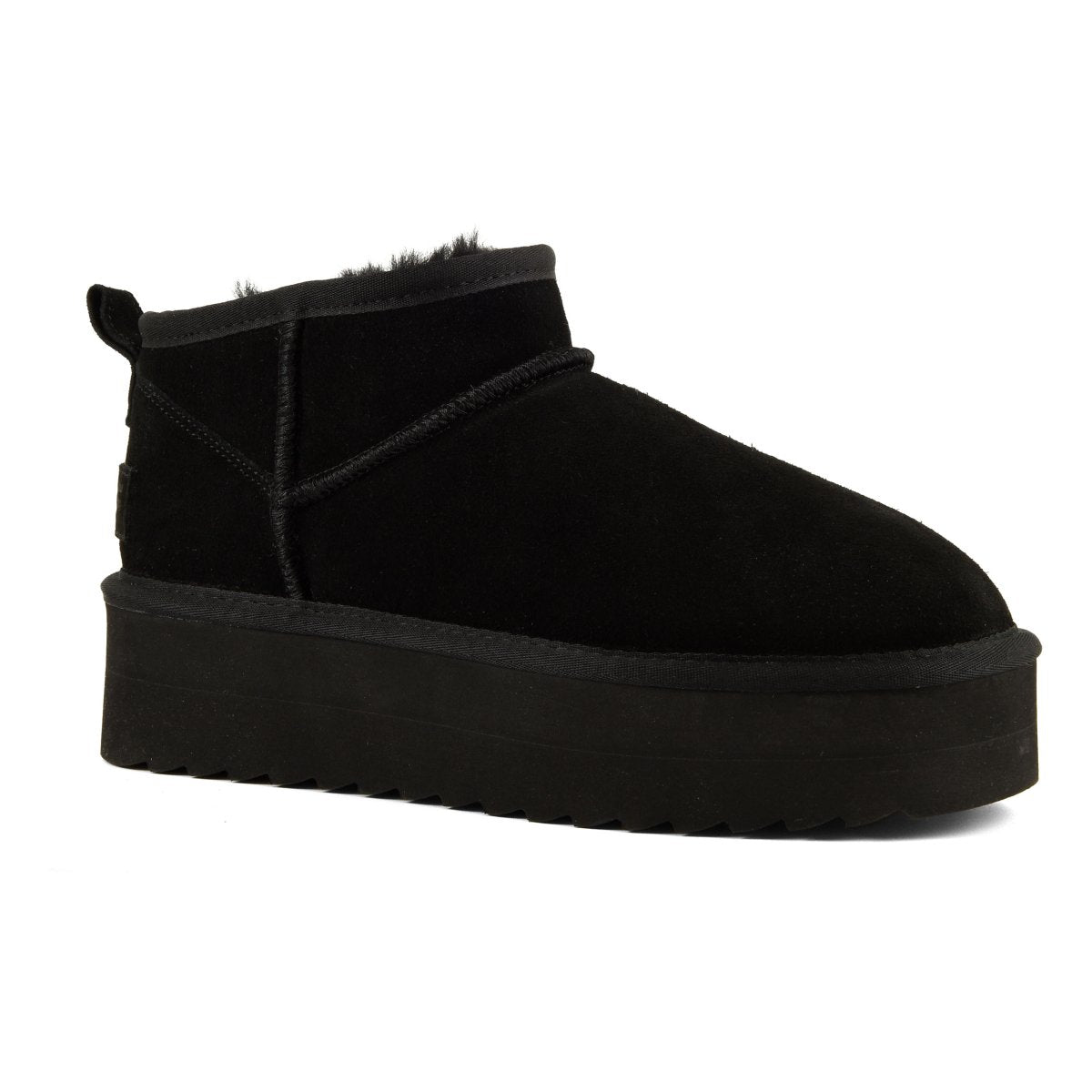 Colors of California - Yuro Sheeoskin Platform in pelle con fodera montone