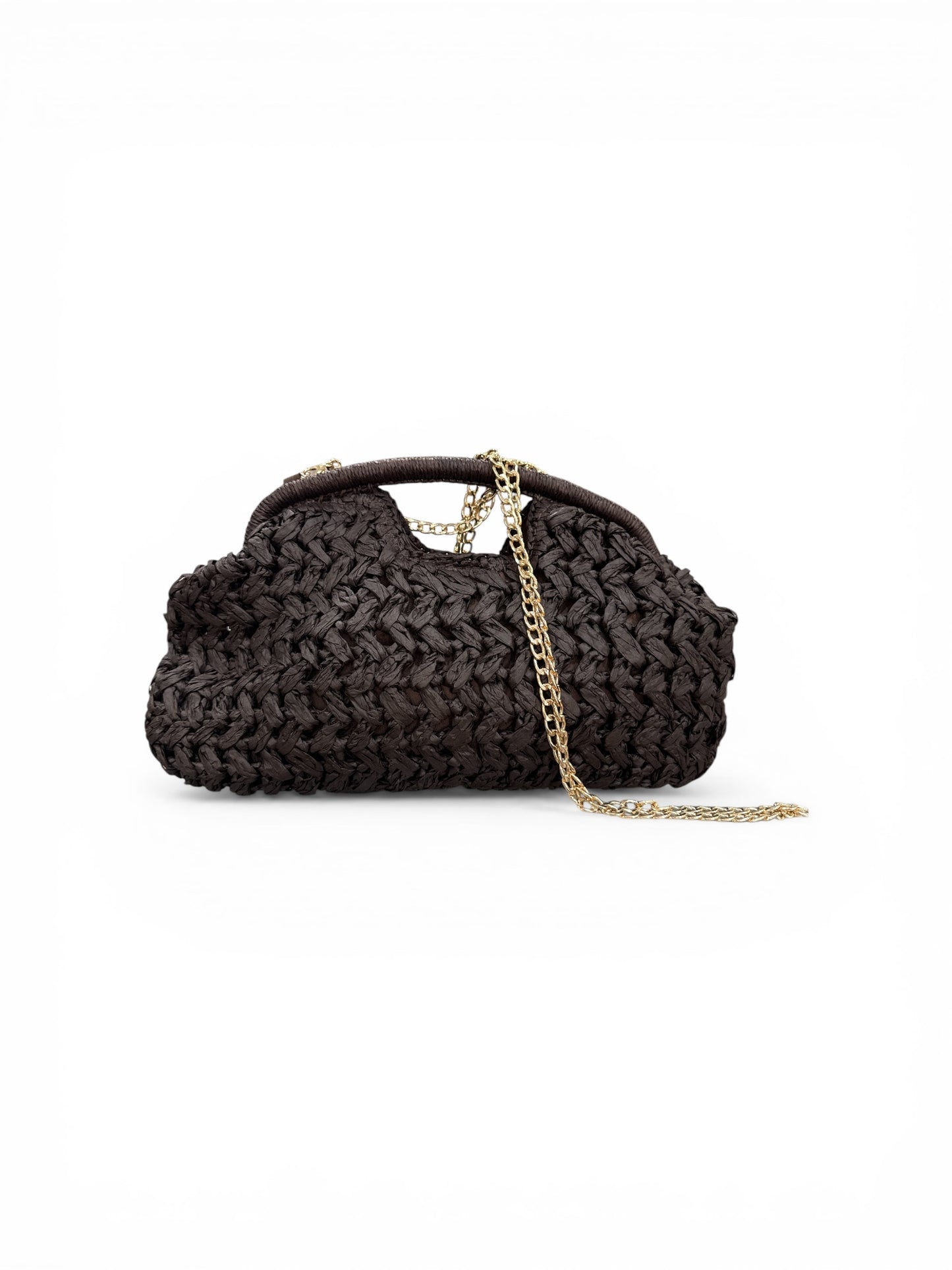 Clutch in rafia
