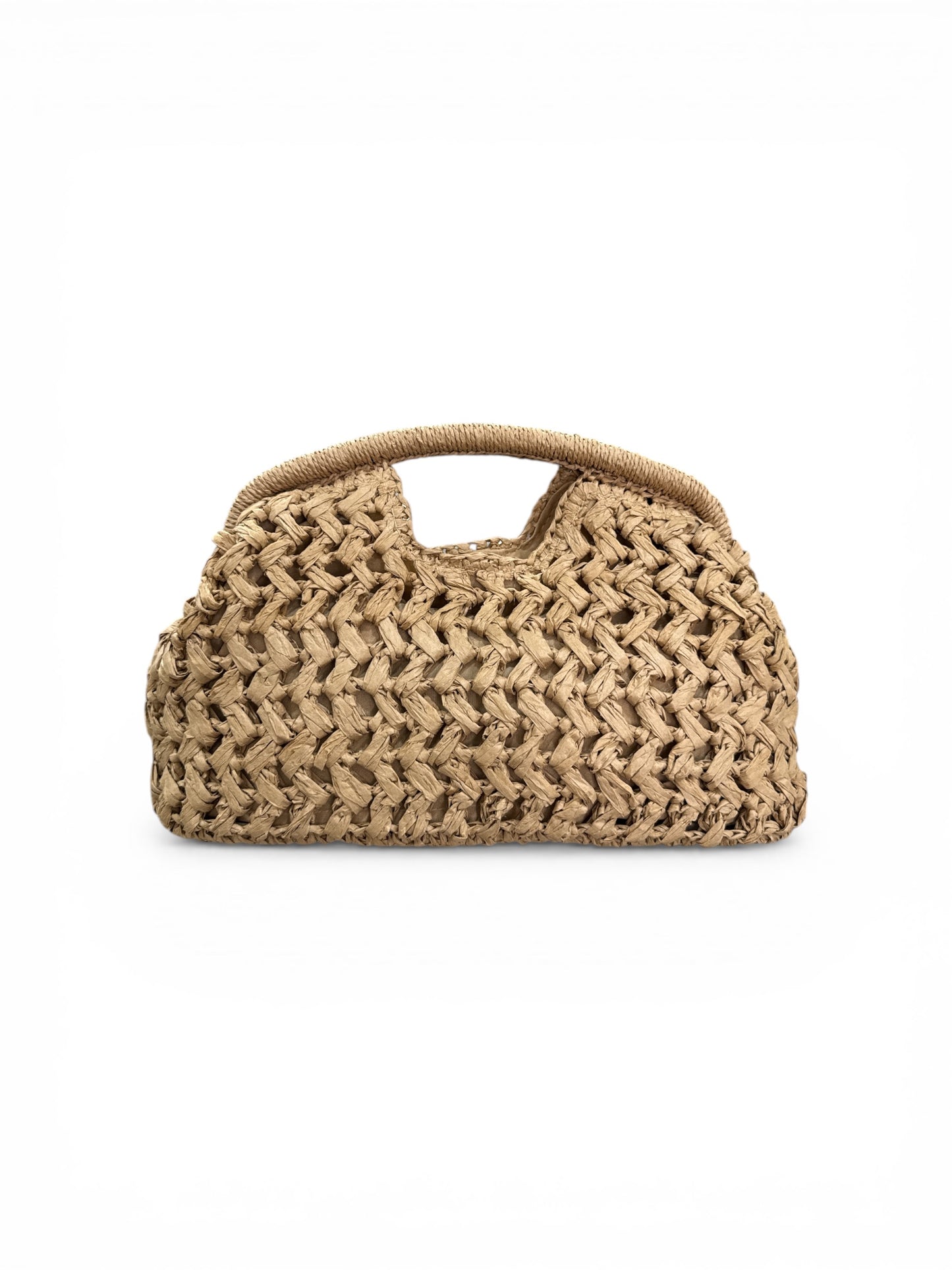 Clutch in rafia