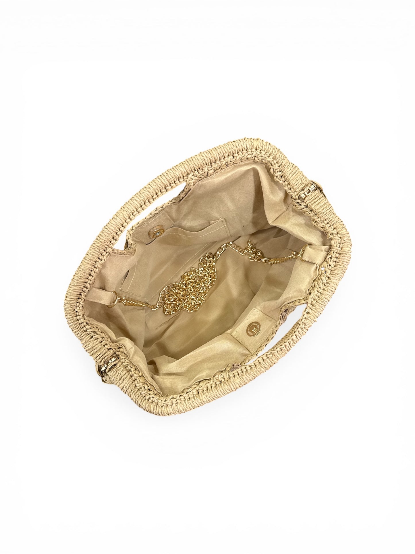 Clutch in rafia