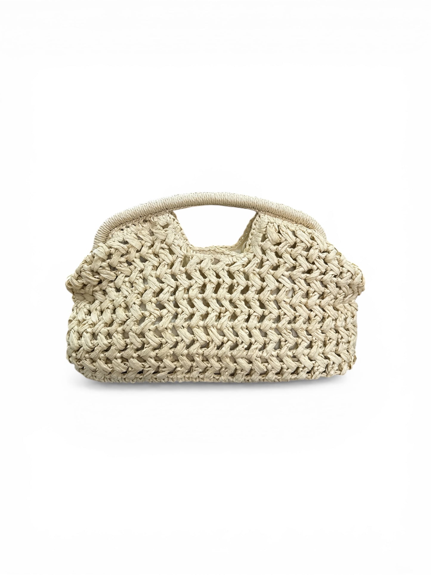 Clutch in rafia