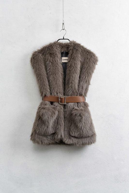 Lumina- gilet pelliccia