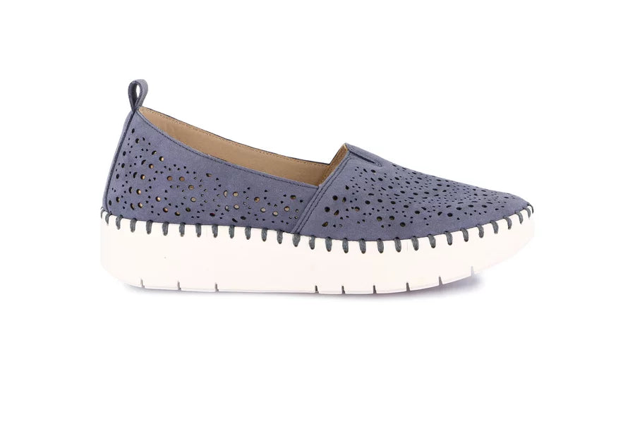 Grünland - Slip on con zeppa e microforature | SILI