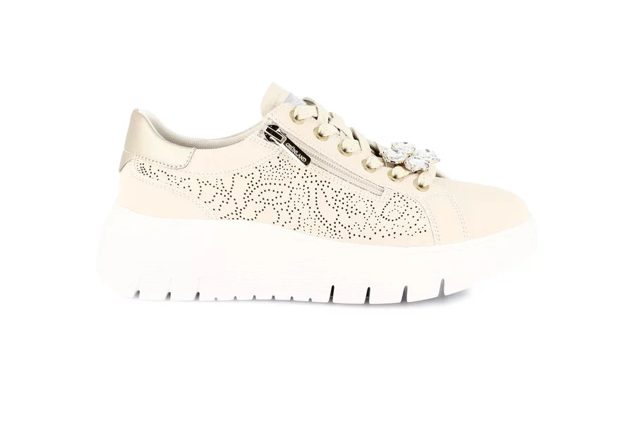 Grünland - Sneaker platform con zip e accessori | SEVA