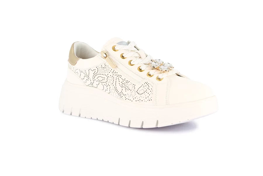 Grünland - Sneaker platform con zip e accessori | SEVA