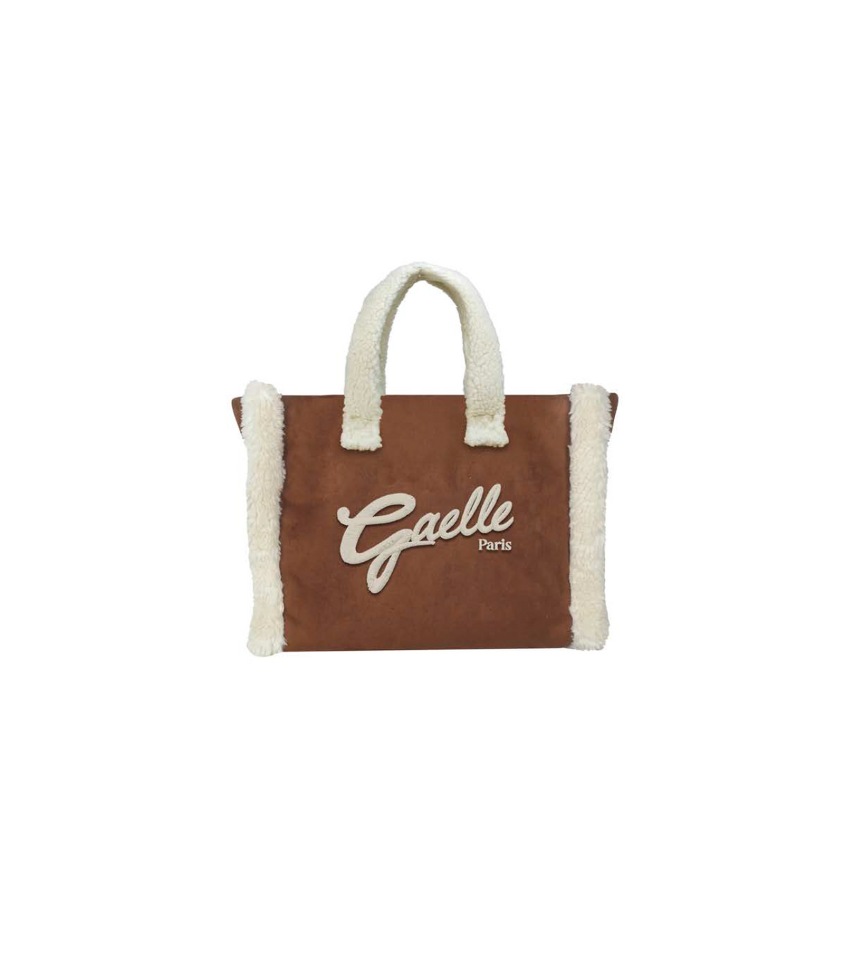 Gaëlle -  Mini shopper montone maxilogo corsivo