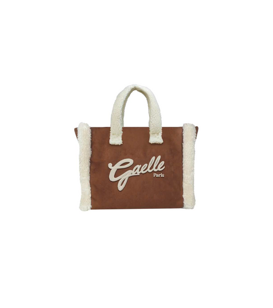 Gaëlle -  Mini shopper montone maxilogo corsivo