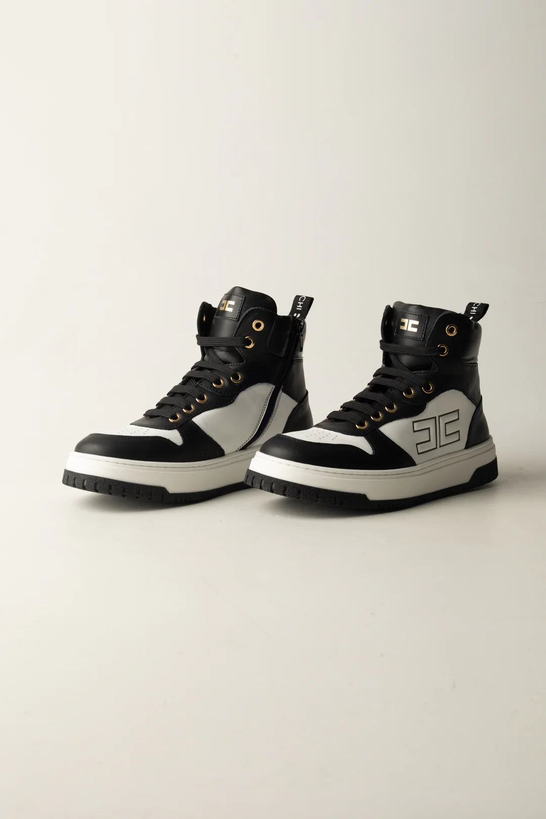 Elisabetta Franchi - High top lace-up sneaker