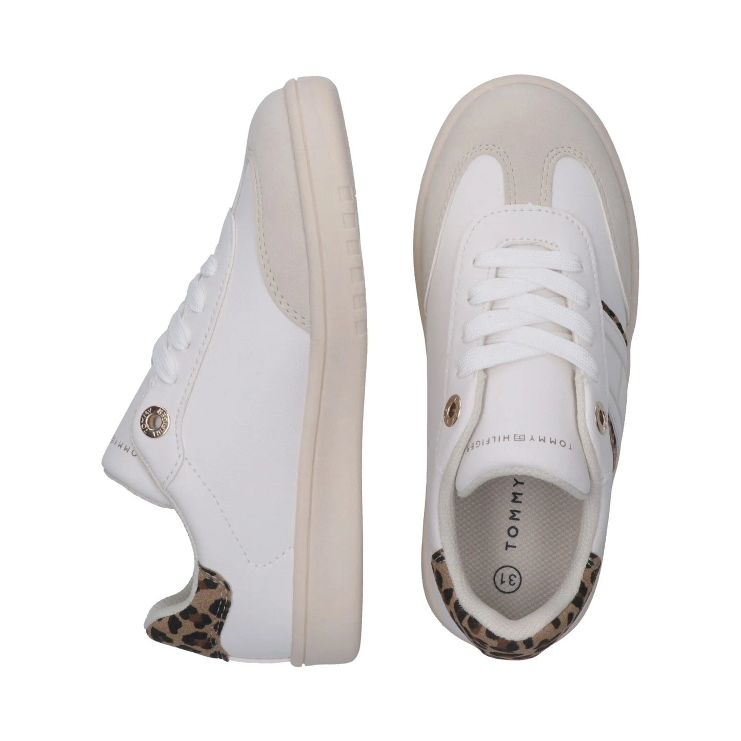 Tommy Hilfiger - Sneakers da ragazza look retrò e dattagli animalier