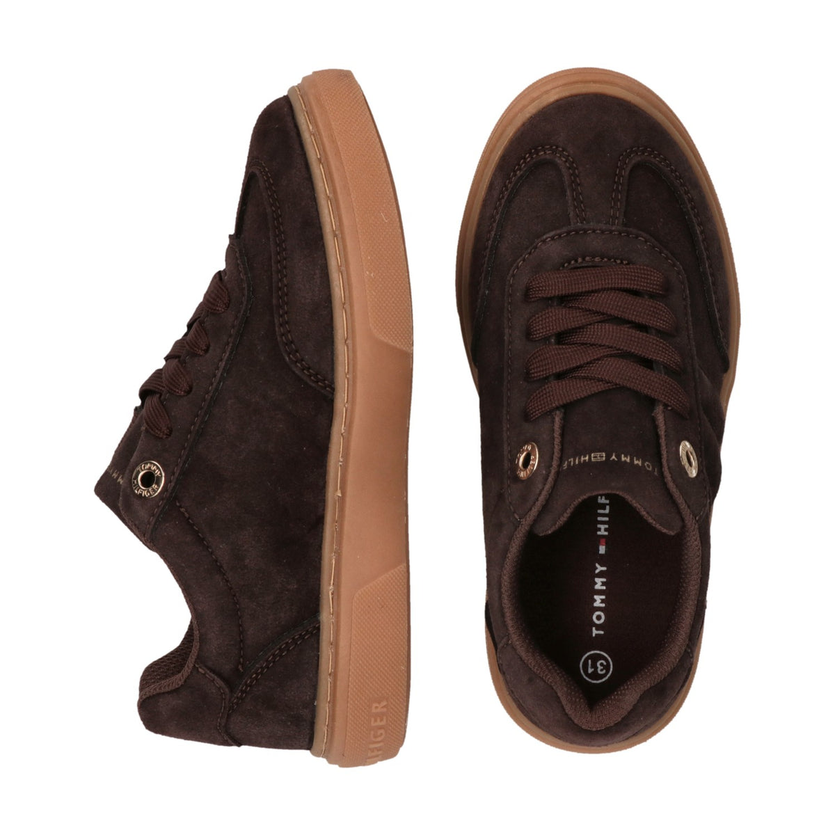 Tommy Hilfiger - Sneaker bassa allacciata moro
