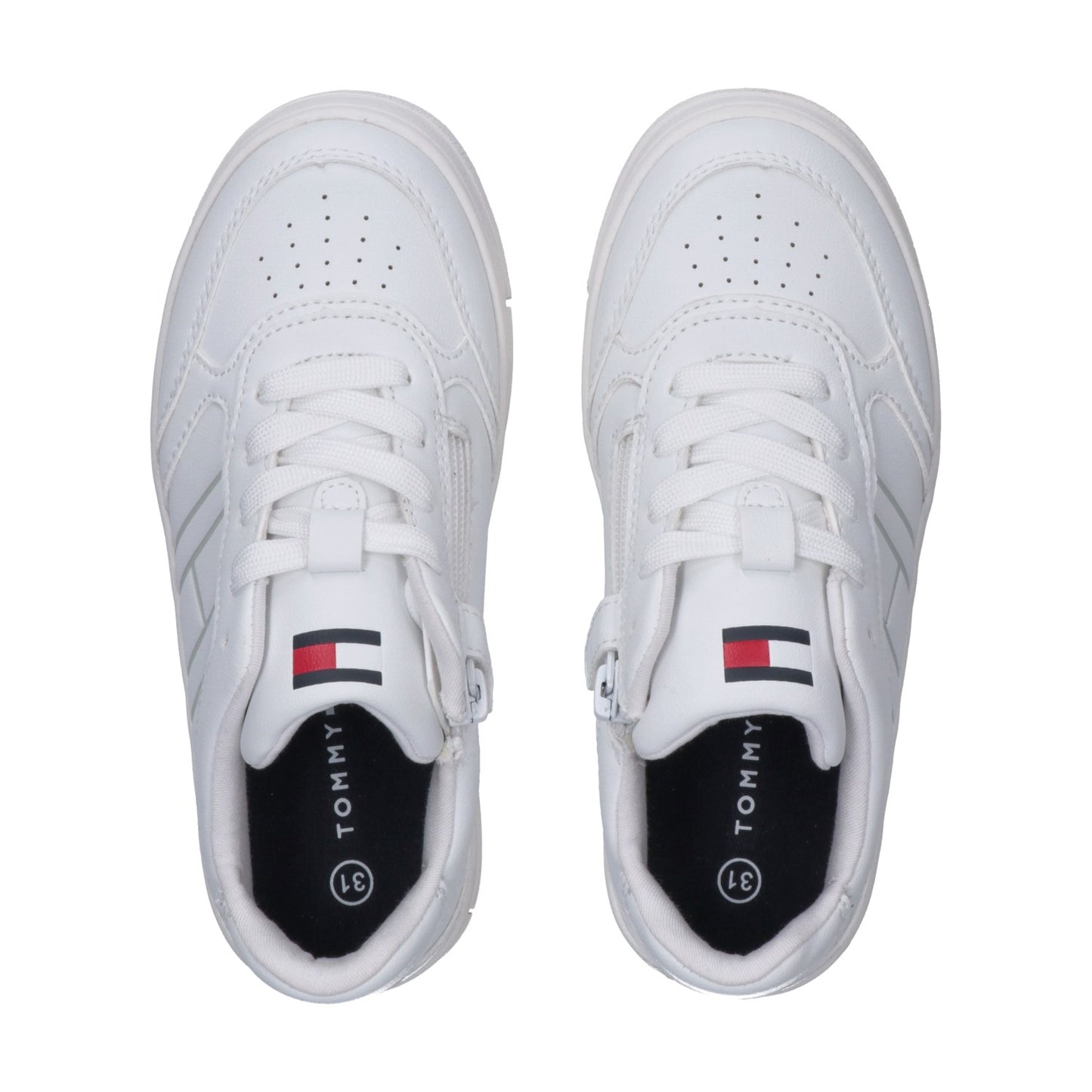 Tommy hilfiger lace up sneaker white