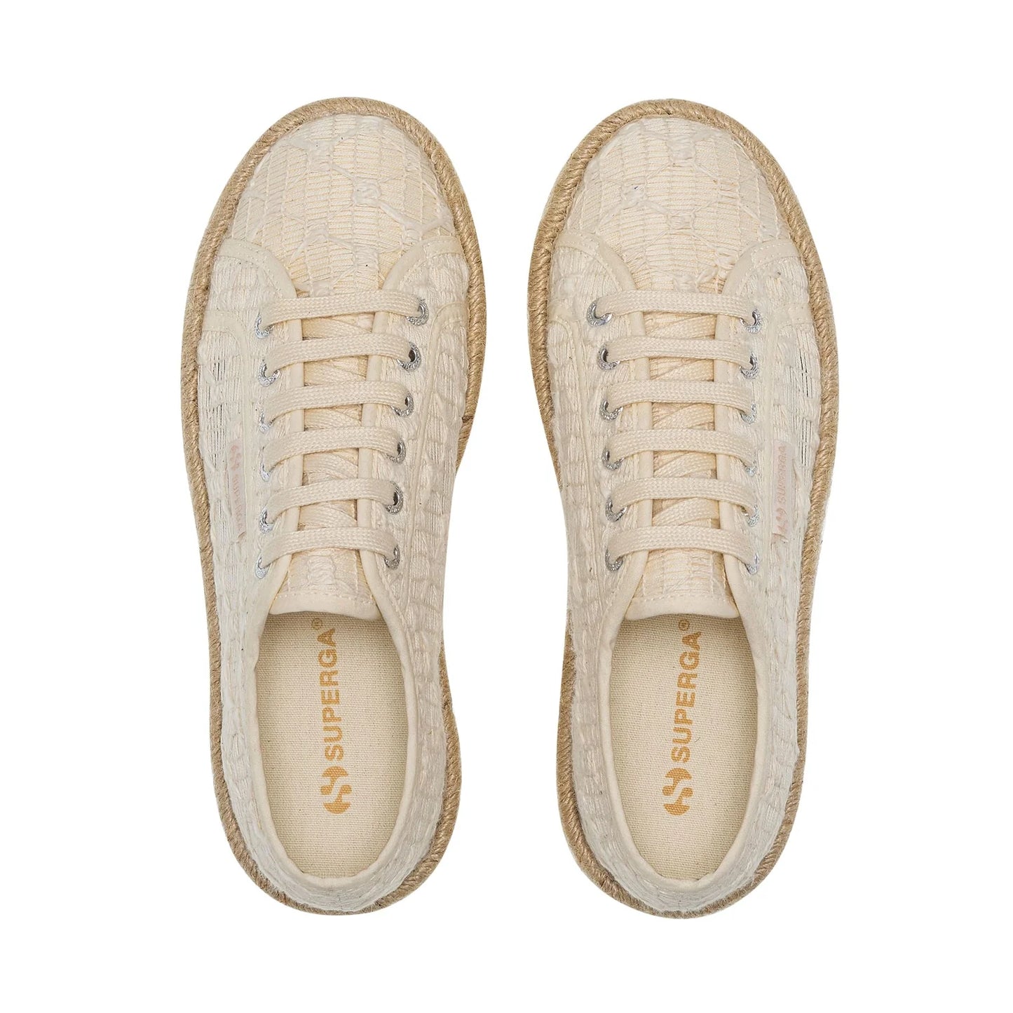 Superga- 2740 platform crochet rope