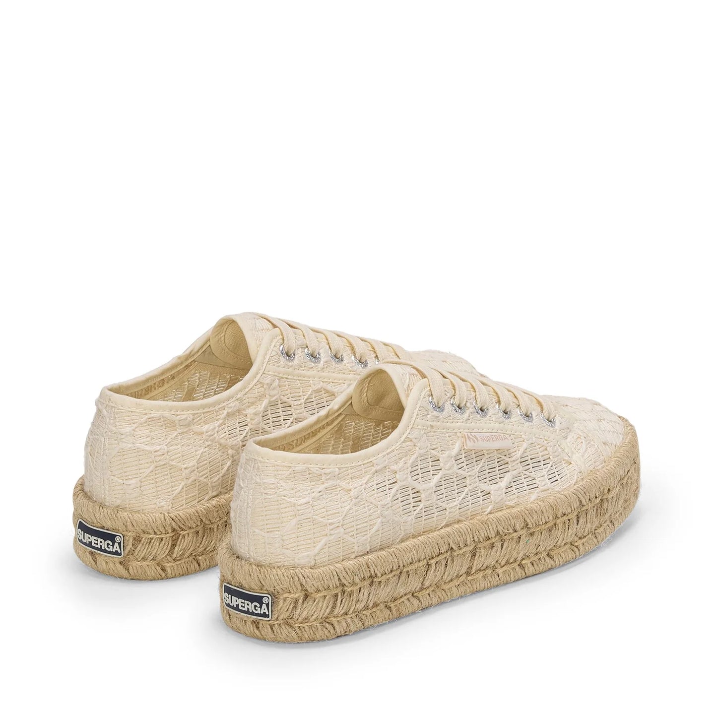 Superga- 2740 platform crochet rope