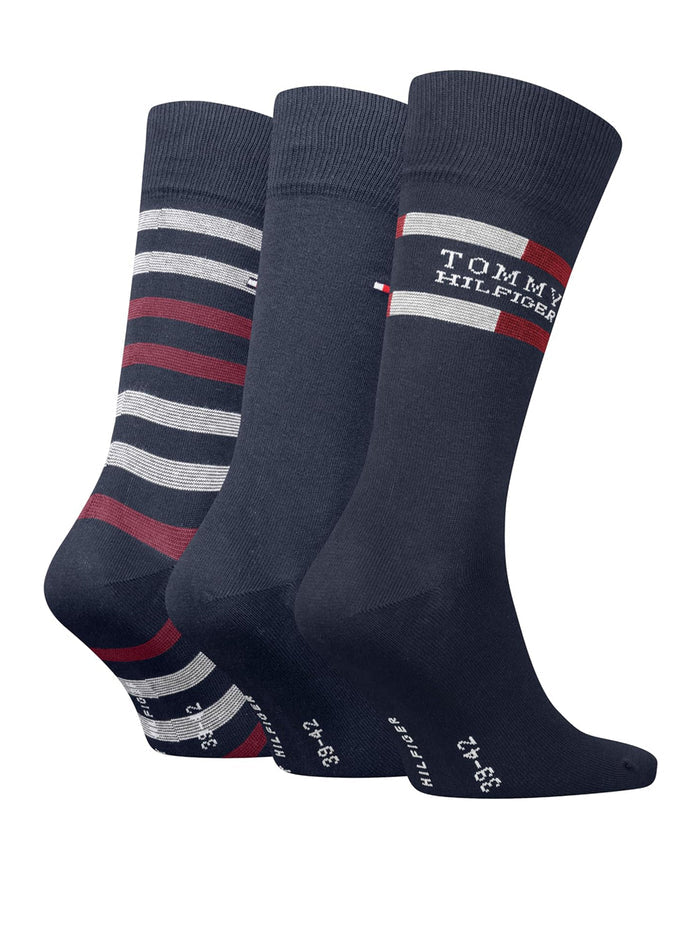 Tommy hilfiger- box regalo 3 calze lunghe uomo
