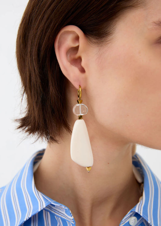 Nali - orecchini pendenti elemento resina