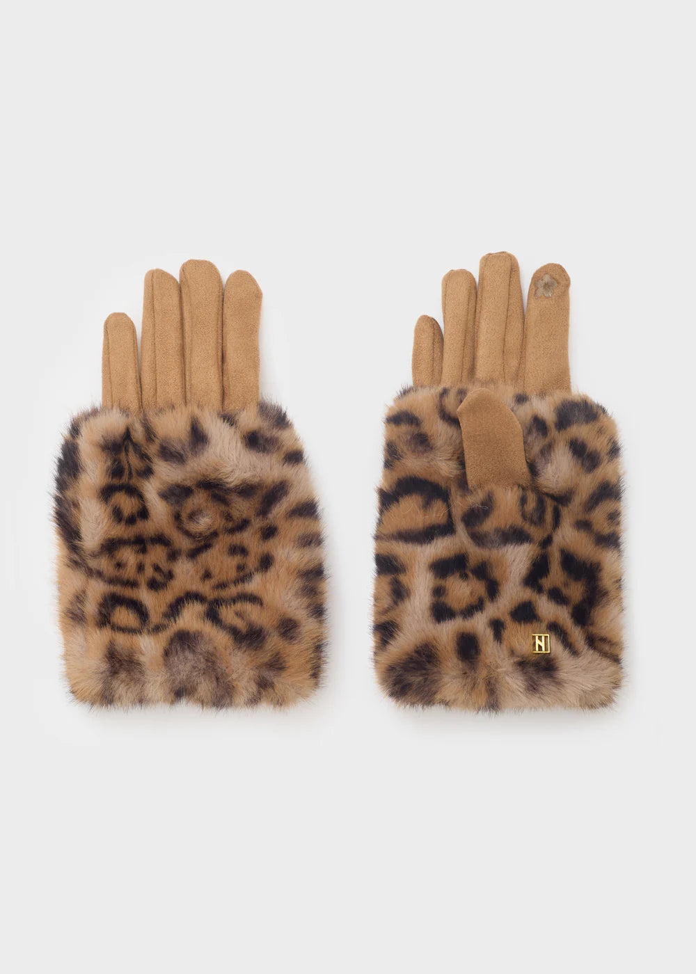 Nalì - Guanti Leopard Eco Fur