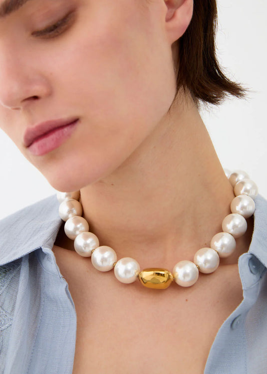 Nali - collana pearl con elemento sfera