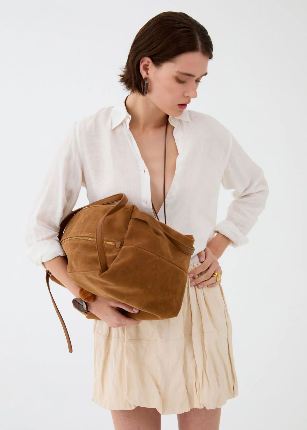 Nali -  borsa june a spalla scamosciato