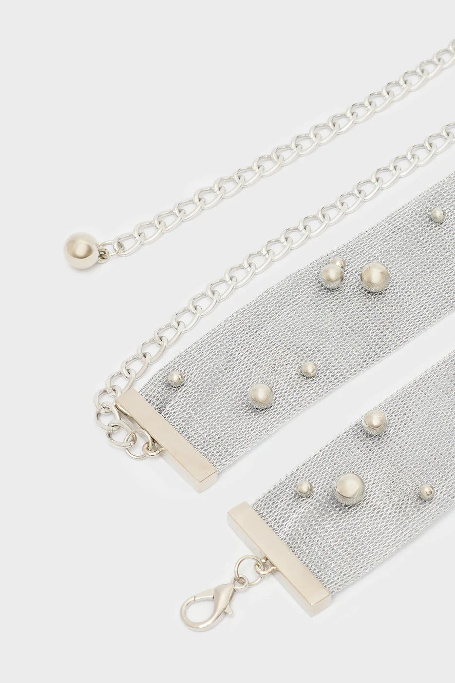 Nalì- cintura daisy tessuto lurex+borchie