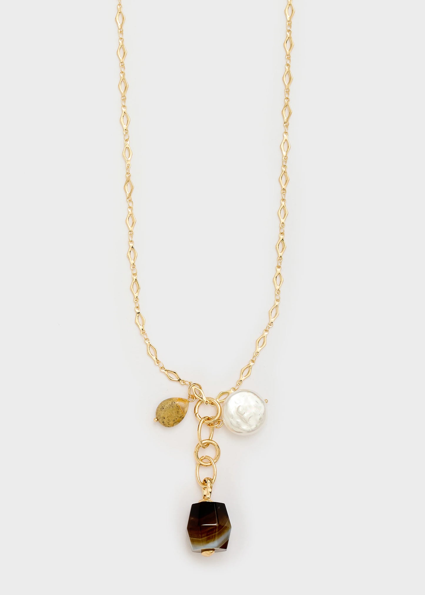 Nali - collana lunga pendenti mix pietre