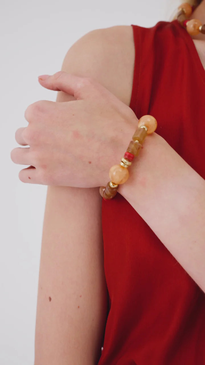 Nali - bracciale clio in resina con sfere