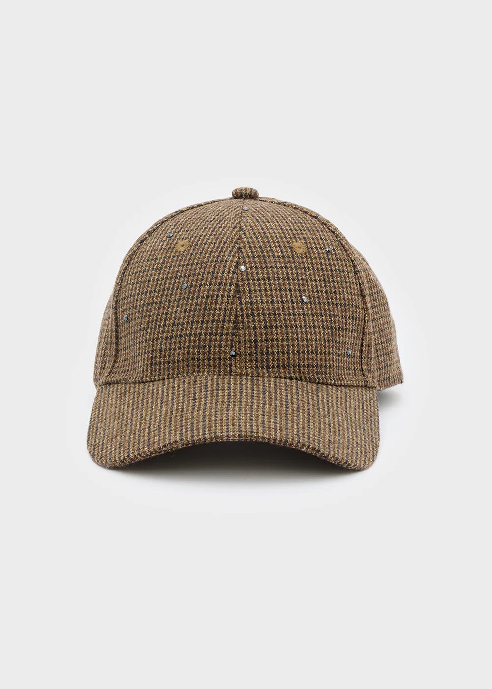 Nalì cappello halo con pietre check