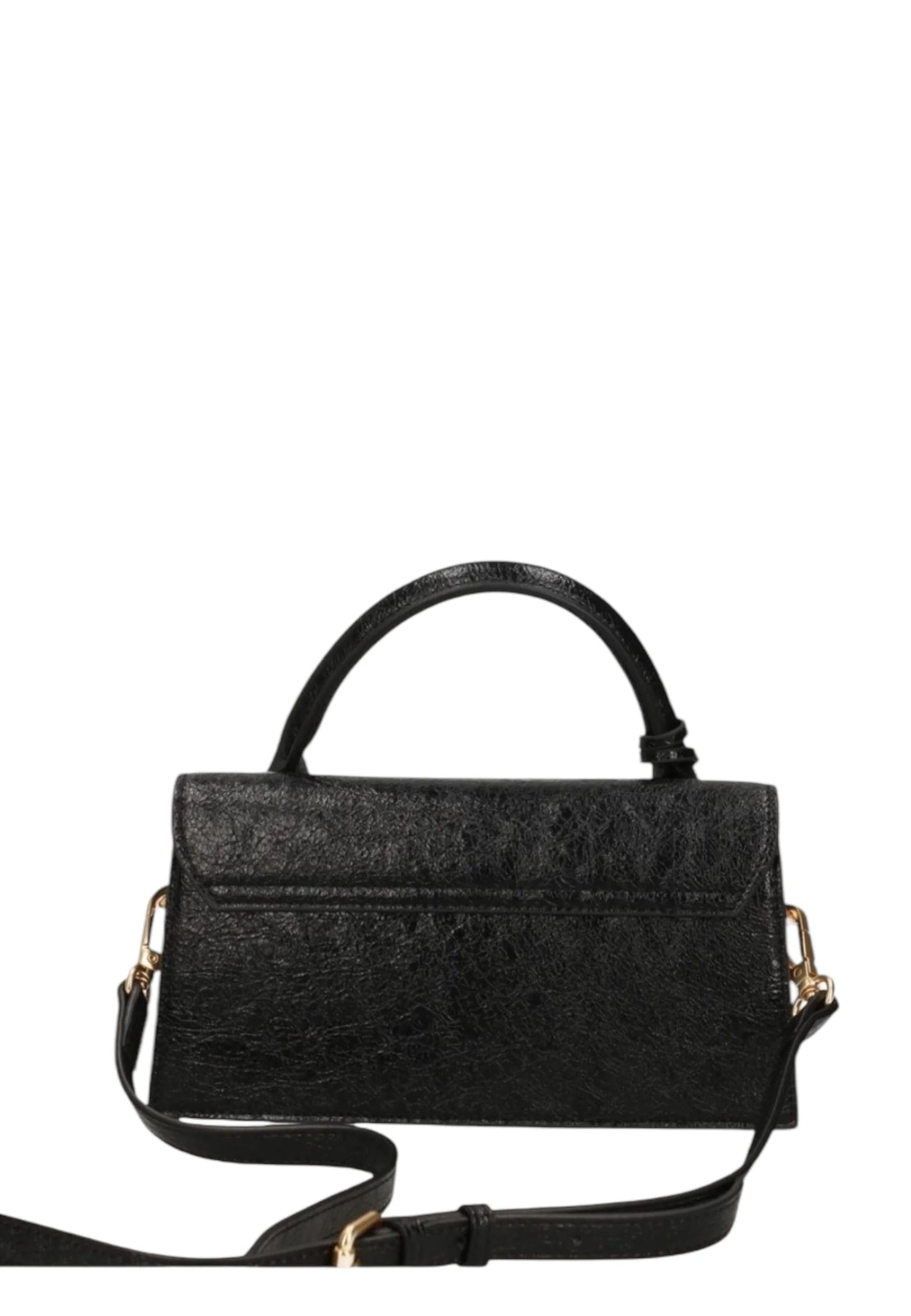 GAËLLE - MINI SHOULDER STRAP CON LOGO IN METALLO E MAXI FLAG G COURSIVE