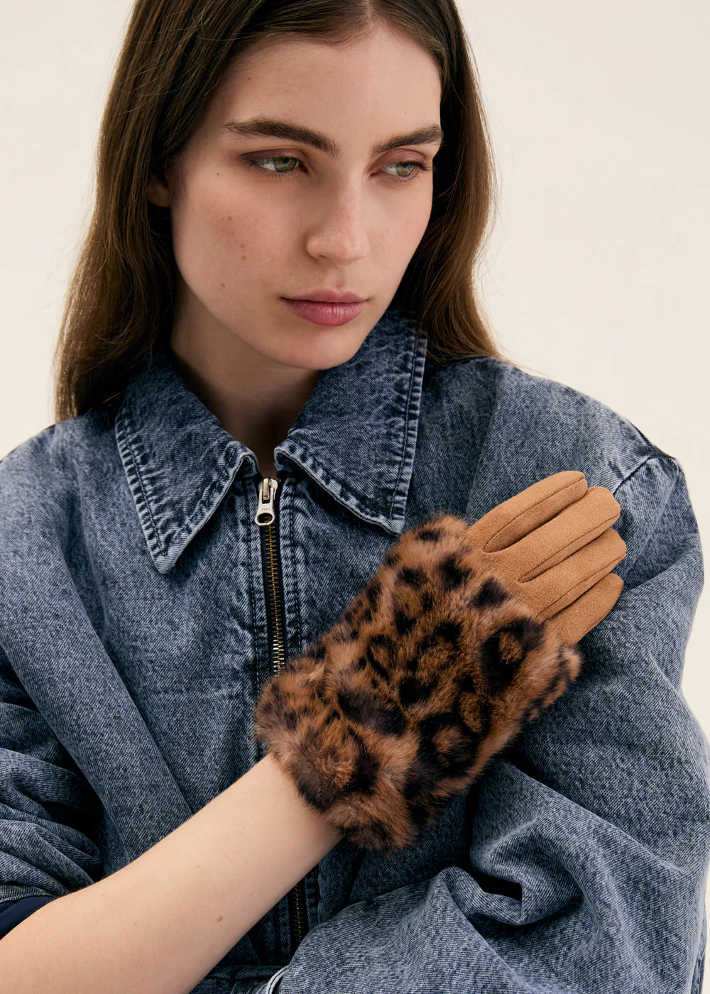 Nalì - Guanti Leopard Eco Fur