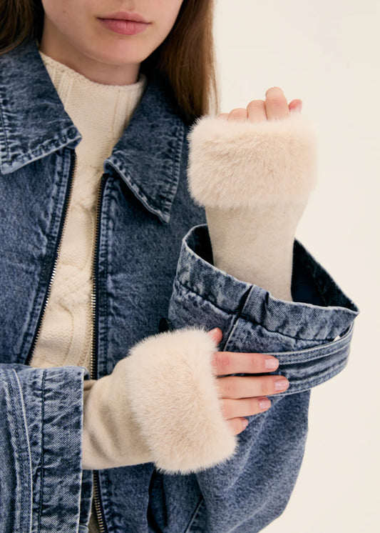 Nalì - Guanti Furry eco senza dita