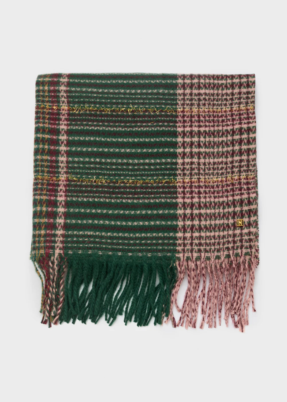 Nalì- sciarpa brit check+lurex